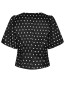 Anela dot blouse black 