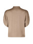 Anelle heavy sateen blouse dark taupe 