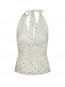 Ariet fine print top creme 