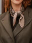 Ariya paisley scarf beige melange 