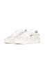 Medalist low patent flower sneaker white 
