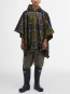 Tartan poncho showerproof 
