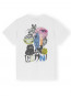 Basic jersey collage t-shirt white 