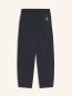 Belted technical pants black 