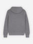 Bold fox head patch hoodie grey mel 