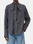 Bow tie shirt dk grey melange 
