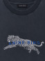 Cade t-shirt leopard washed black S