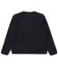 Cardigan wool fleece navy 