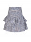Carin double check skirt blue S