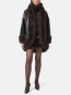 Carrie croc coat black 