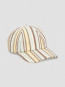 Casquette a rayures off white 