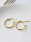 Chunky medium hoops gold OS