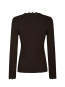 Clara stitch knit blouse dark brown L