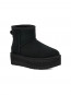 Classic mini platform boot black 