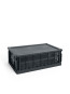 Colour crate lid L charcoal 