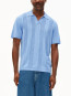 Cotton knit poloshirt wedgwood 