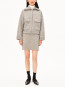Cotton wool knit jacket dk honey mel 