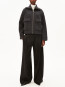 Cotton wool knit jacket steel mel XS