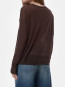 Crew neck long sleeve mahagony 