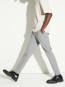 Crimson chino lt grey mel 33