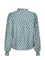 Delsie print blouse smoke blue 