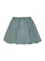 Denim balloon skirt beige blue denim 
