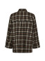 Dita flannel check shirt dk taupe 