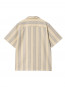 Dodson shirt waffle stripe natural 