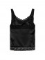 Double lace top black 