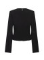 Draped blouse black 