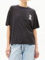 Drawstring t-shirt dark steel 