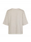 Emrys-m betsy stripe t-shirt fossil sugar 