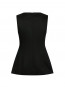 Esteves poplin top black L