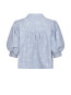 Etta flower stripe shirt light blue 