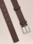 Ever leather belt brown 