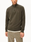 Faabes zip knit sweater dk earth 