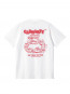 Fast food t-shirt white S