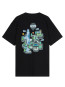 Festival map t-shirt black 