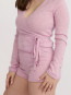 Fine knit shorts lavender mist 