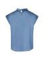Fleur drapy satin blouse dusty blue 