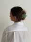 Flower clip apple green 