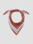 Foulard rayure monogram dark red 