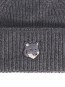 Fox head large beanie dk grey 