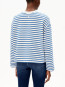 Frankaa maarlen stripe sweatshirt unddyed dk morning 