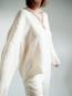 FS2408 linen blouse tofu M