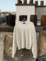 Essential furry knit sweater cream 