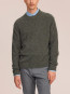 Gavin crew pullover dark army 