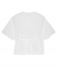 Heavy cotton tie back t-shirt white 
