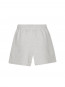 Heavy sweat shorts white mel 