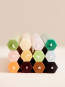 Hexagon candle bordeaux 